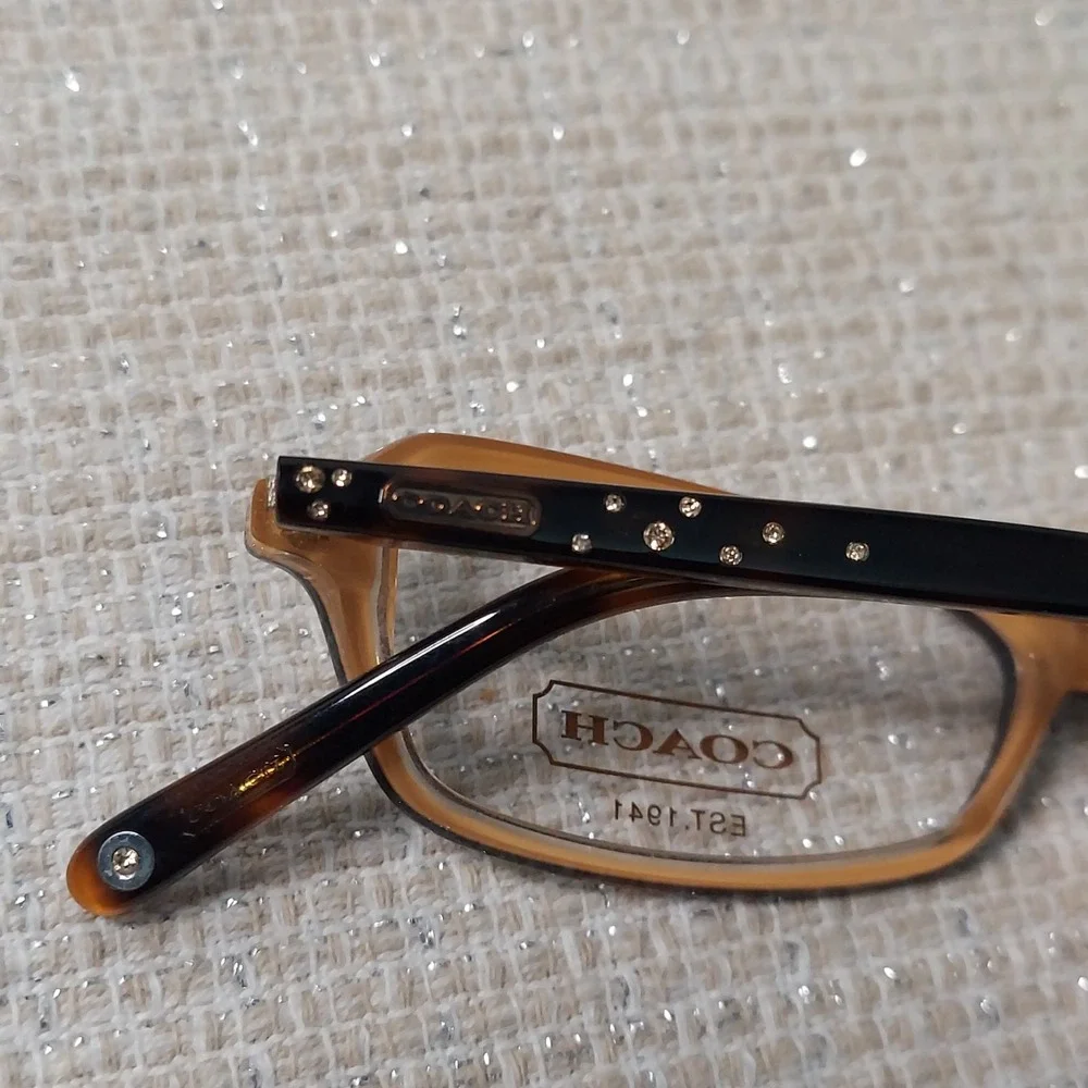 New Coach Eyeglass Frames LIZZIE 514 Brown Tortoise Full Rim 48-15-135 &‎ Case